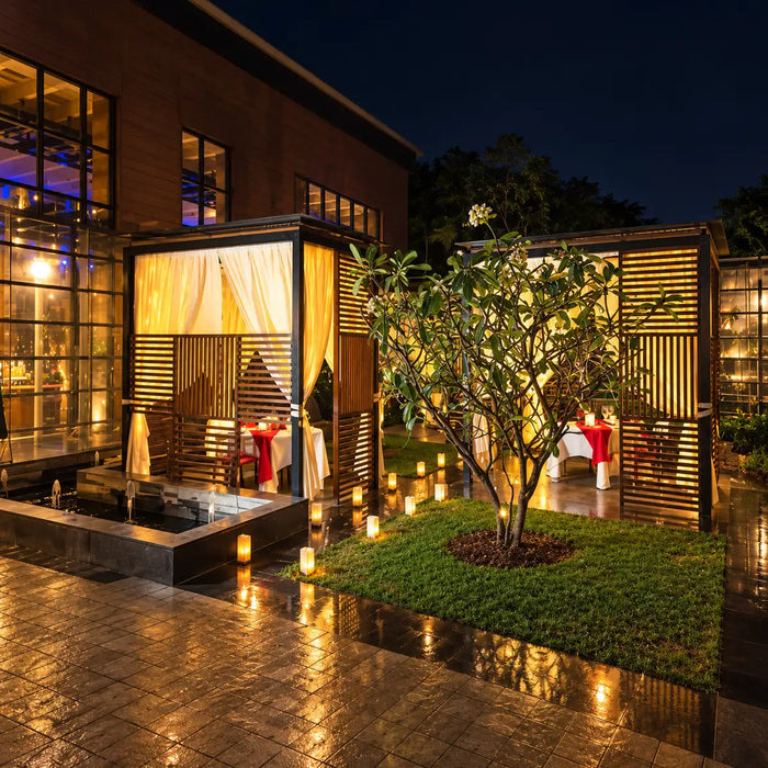 Private Romantic Terrace Cabana Dining Package for Two in Bengaluru