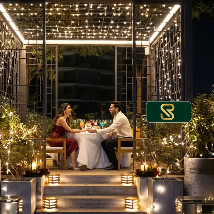 Private Vegetarian Candlelight Dinner Experience for Two at RADSUM Aravali Hills Gurugram