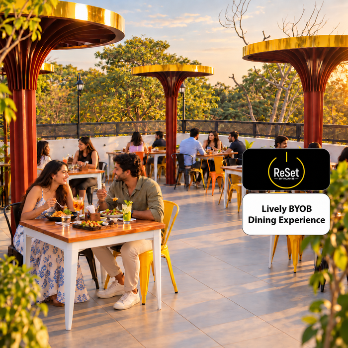 ReSet by Plan B Gurugram - Lively BYOB Dining Experience for Two