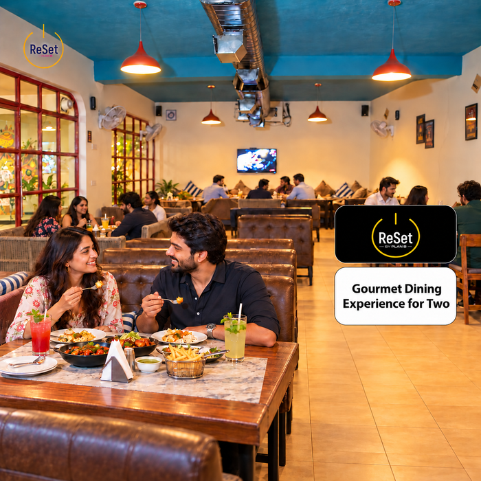 ReSet by Plan B, Sector 83 Gurugram - Gourmet Dining Experience for Two