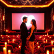 Red Gala Private Theatre Celebration Experience with Premium Décor