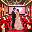 Red Gala Private Theatre Celebration Experience with Cake and Décor in Bengaluru