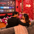 Red Gala Private Theatre Celebration Experience with Cake and Décor in Bengaluru