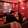 Red Gala Private Theatre Celebration Experience with Cake and Video Shoot