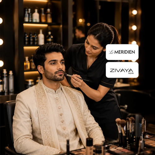 Refined Groom Makeup Experience at Zivaya Spa - Le Meridien Gurgaon - Delhi