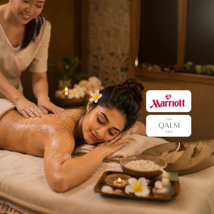 Refreshing 45-Minute Body Scrub Experience at The Qalm Spa & Salon- Indore Marriott Hotel