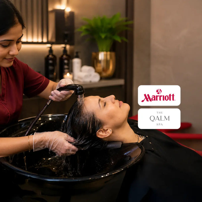 Refreshing 60-Minute Hair Spa & Anti-Dandruff Treatment at The Qalm Spa & Salon - Indore Marriott Hotel