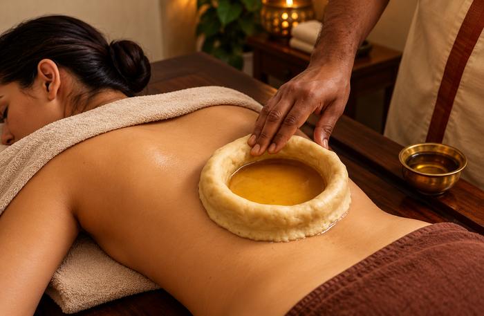 Rejuvenating 90-Minute Ayurvedic Abhyangam Massage with Bahya Vasti Therapy at Shadanga New Delhi for One