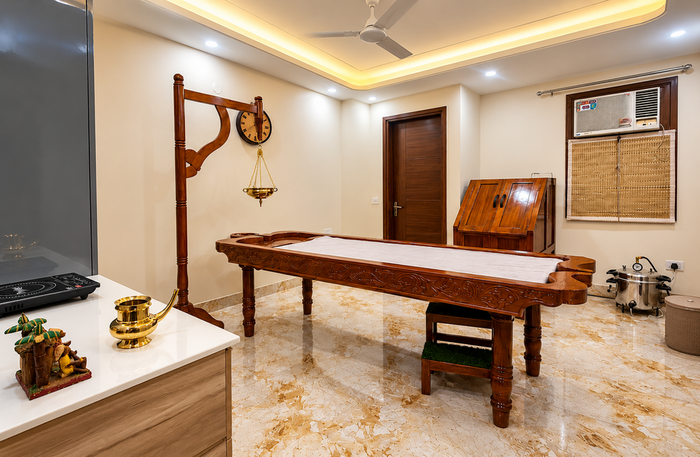 Rejuvenating 90-Minute Ayurvedic Abhyangam Massage with Bahya Vasti Therapy at Shadanga New Delhi for One