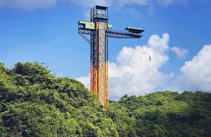 Rishikesh Thrill Combo: 49m Free Style Tower Bungee Jump and Choice of One Thrilling Activity