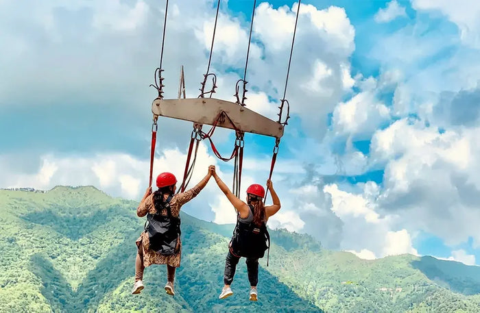 Rishikesh Thrill Combo: 49m Free Style Tower Bungee Jump and Choice of One Thrilling Activity