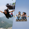Rishikesh Thrill Combo: 55m Tower Bungee Jump & Reverse Bungee Experience