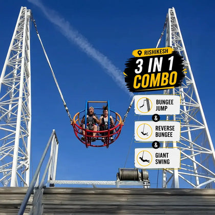 Rishikesh Thrill Combo Adventure with Bungee, Reverse Bungee and Giant Swing