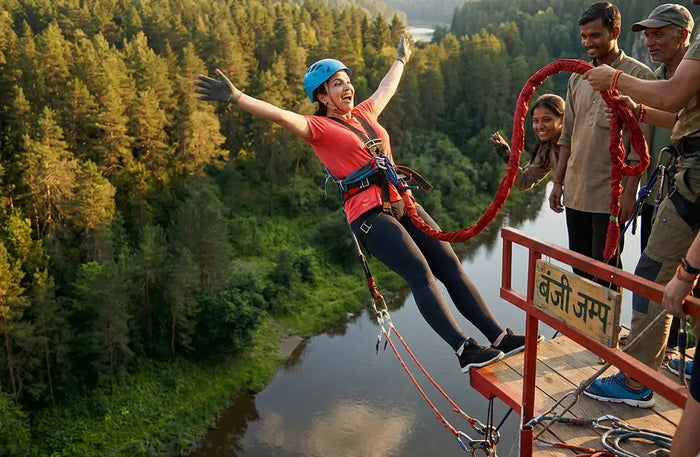 Rishikesh Thrill Combo Adventure with Bungee, Reverse Bungee and Giant Swing