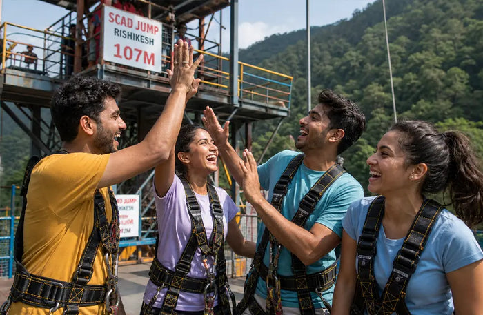 Rishikesh Thrill Combo Adventure with Bungee, Reverse Bungee and Giant Swing