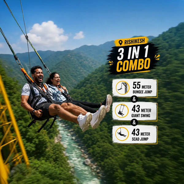 Rishikesh Thrill Combo: Bungee Jump, Giant Swing and SCAD Jump Adventure