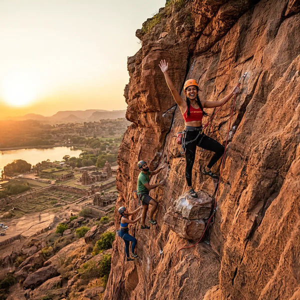 Rock Climbing Experience in Badami for One