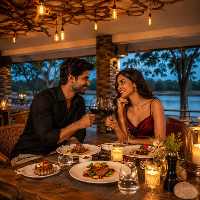 Romantic 4-Course Bush Dining Experience for Two at The Riverwood Forest Retreat - Kanha