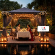 Elegant Multi-Cuisine Private Cabana Garden Candlelight Dinner Experience for Two at The Lalit Bangalore in Bengaluru