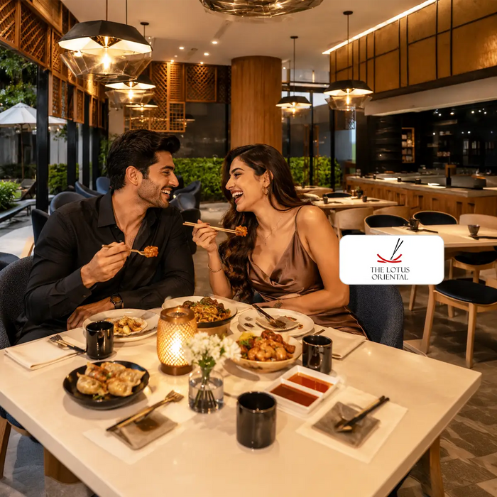 Romantic Non-Vegetarian Chinese Set Menu Dinner for Two at The Lotus Oriental Bengaluru