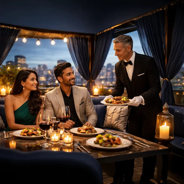Romantic Rooftop Cabana Candlelight Dining With Movie Screening In Mumbai