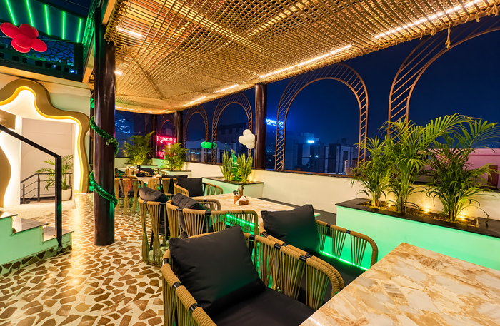 Rumours Rooftop Noida - Vegetarian Rooftop Dining Experience for Two