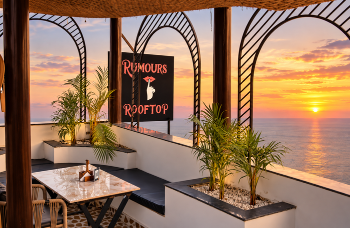 Rumours Rooftop Noida - Vegetarian Rooftop Dining Experience for Two
