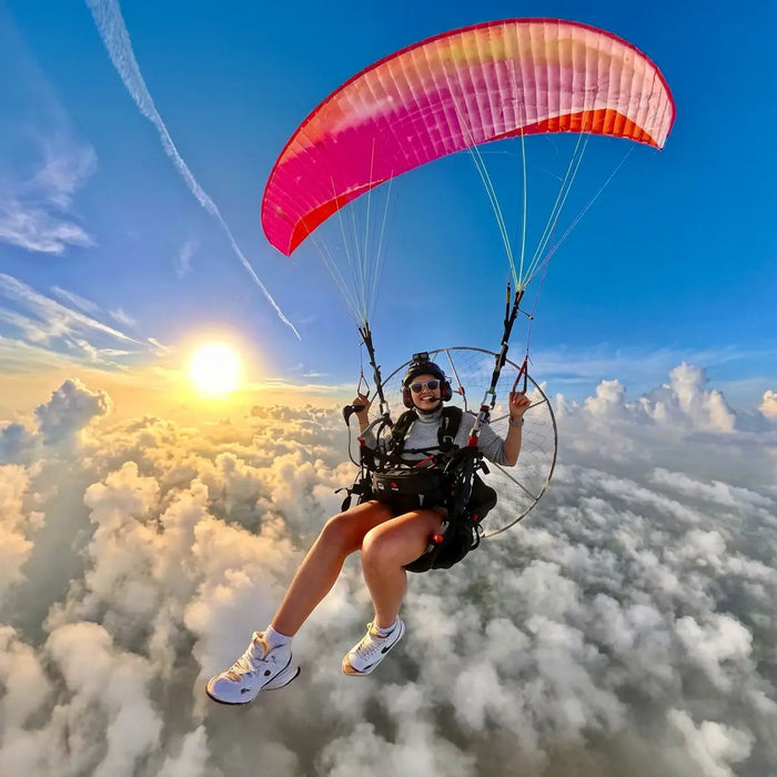 Scenic 15-Minute Tandem Paramotoring Experience Above Hyderabad