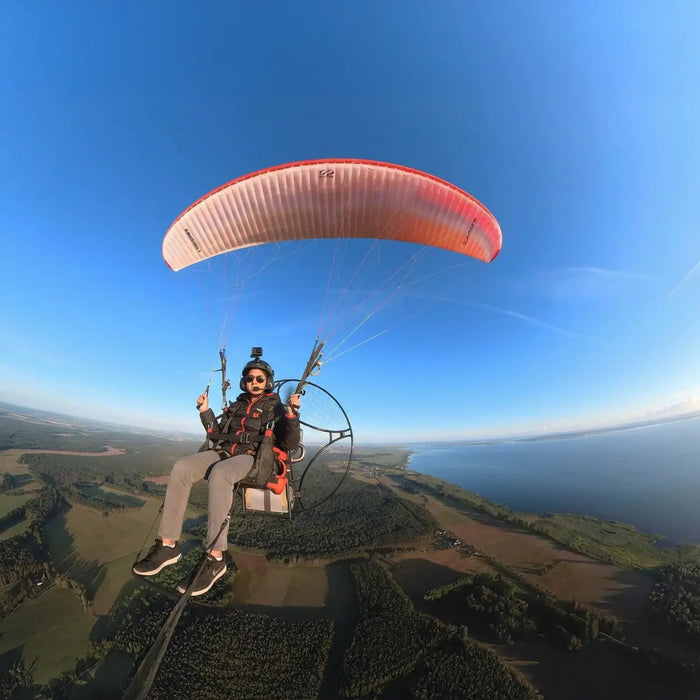 Thrilling 10-Minute Tandem Paramotoring Flight in Hyderabad