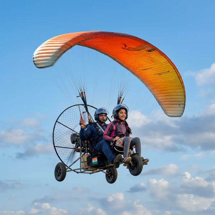 Scenic 15-Minute Tandem Paramotoring Experience Above Hyderabad