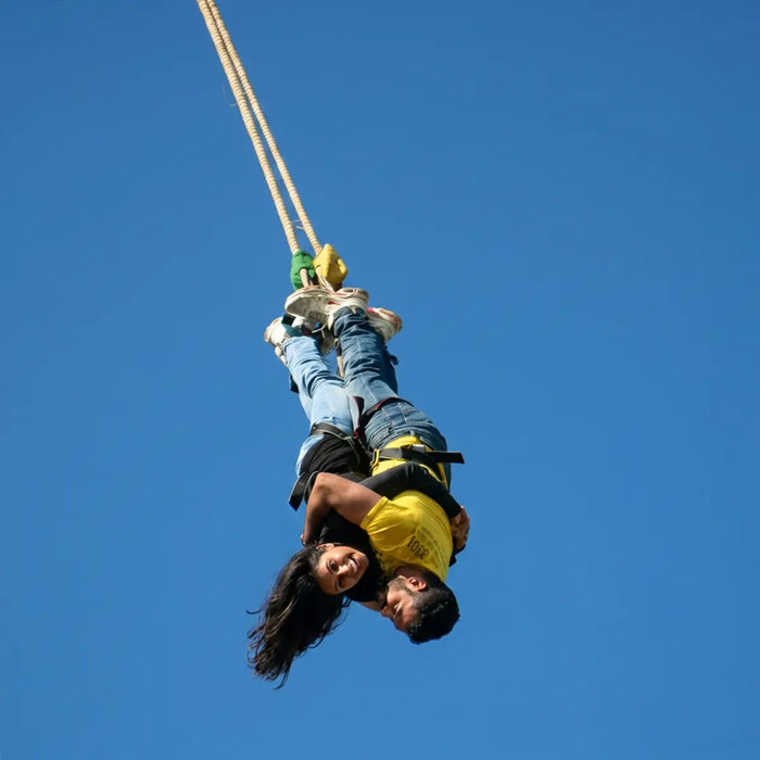 Scenic Bungee Jump Experience at Coorg Water Park Adventure Zone in Karnataka