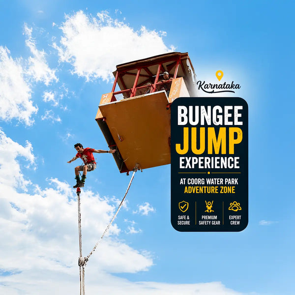 Scenic Bungee Jump Experience at Coorg Water Park Adventure Zone in Karnataka