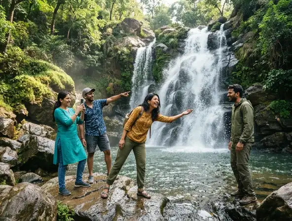 Scenic Waterfall Visit to Gidli Ghoghra & Bhanvri Dahara in Kanha