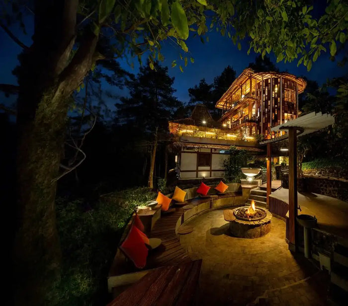 Scenic Private Bonfire Experience at The Riverwood Forest Retreat, Kanha