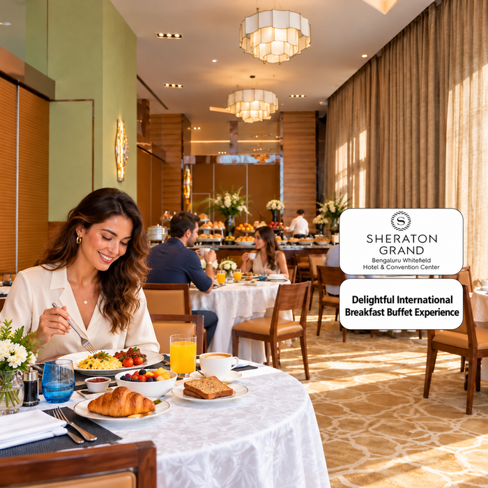 Feast Sheraton Grand Bengaluru - Delightful International Breakfast Buffet Experience