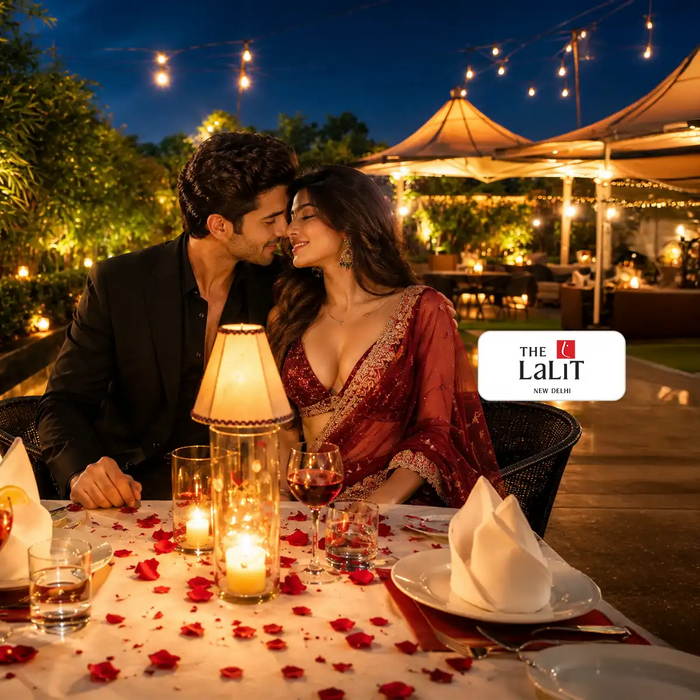 Signature Alfresco Candlelight Proposal Dinner Experience for Two at Lalit in Delhi NCR