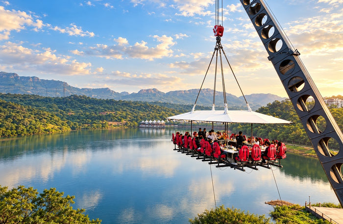 Unique Sky View Dining for Two Gift Box - Romantic Rooftop & Dinner in the Sky Experiences with Stunning Views