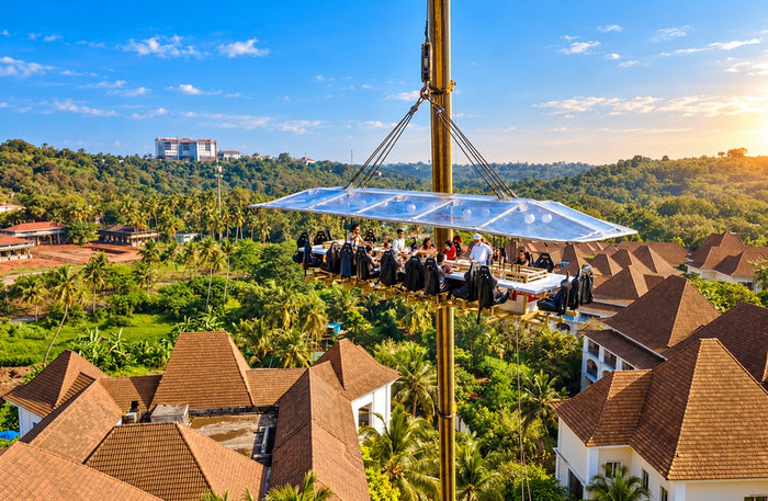 Unique Sky View Dining for Two Gift Box - Romantic Rooftop & Dinner in the Sky Experiences with Stunning Views