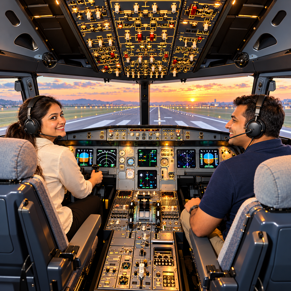 Immersive 4-Hour Private Flight Simulator Experience in Bengaluru with Photos and Videos for 4 Guests
