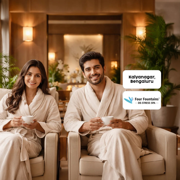 Soothing 90-Minutes Couple Massage at Four Fountains Spa Bengaluru - Kalyanagar - Bengaluru