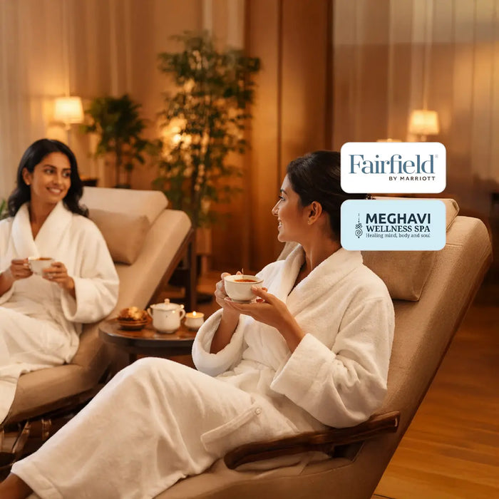 Soothing One-Hour Couple Swedish Massage at Meghavi Wellness Spa -  Fairfield by Marriott - Vishakhapatnam