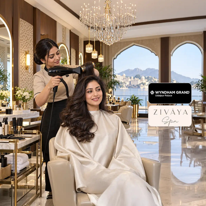 Stylish 45-Minutes Blow Dry Experience at Zivaya Spa – Wyndham Grand, Udaipur