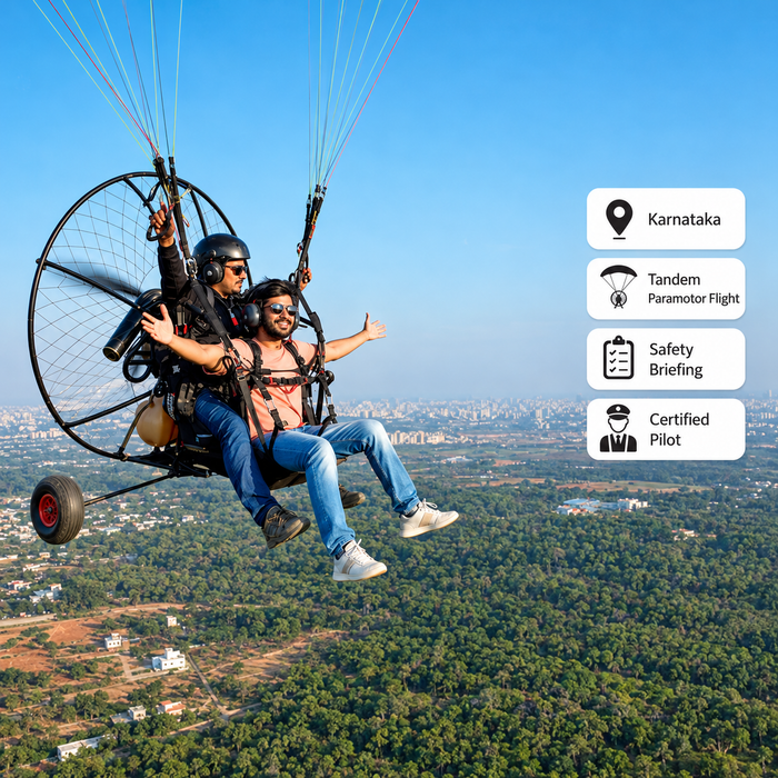 Introductory Tandem Introductory Paramotor Flight in Bengaluru