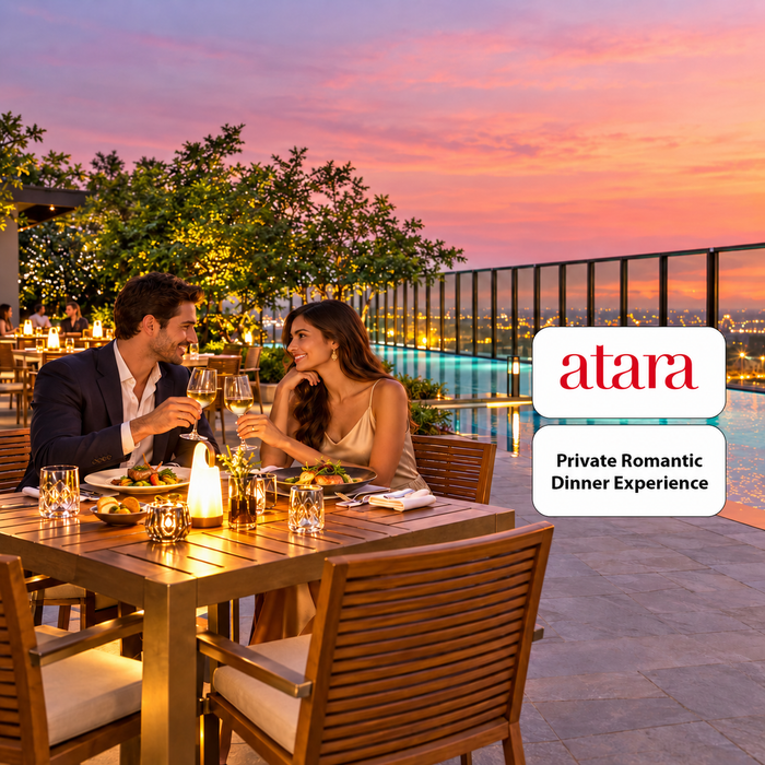 The Atara Gurugram - Private Romantic Candlelight Dinner on the Balcony for Two