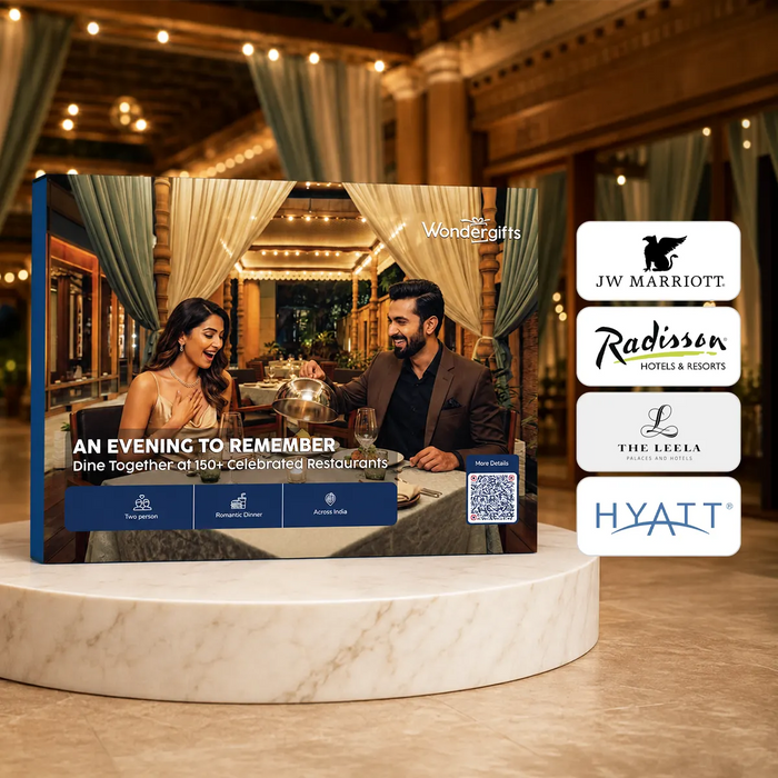 The Grand Gesture Gift Box - Landmark Dinners for Two at 150+ Celebrated Restaurants Across India