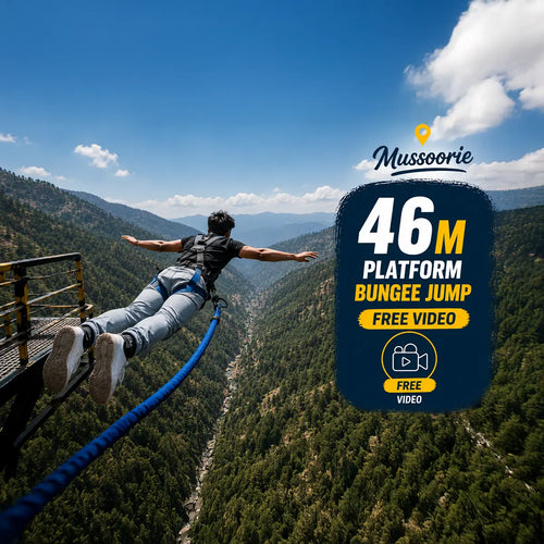 Thrilling 46m Platform Bungee Jump in Mussoorie with Video