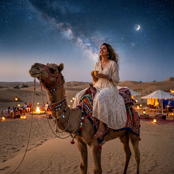 Thrilling Overnight Camel Safari and Stargazing Experience in Jaisalmer