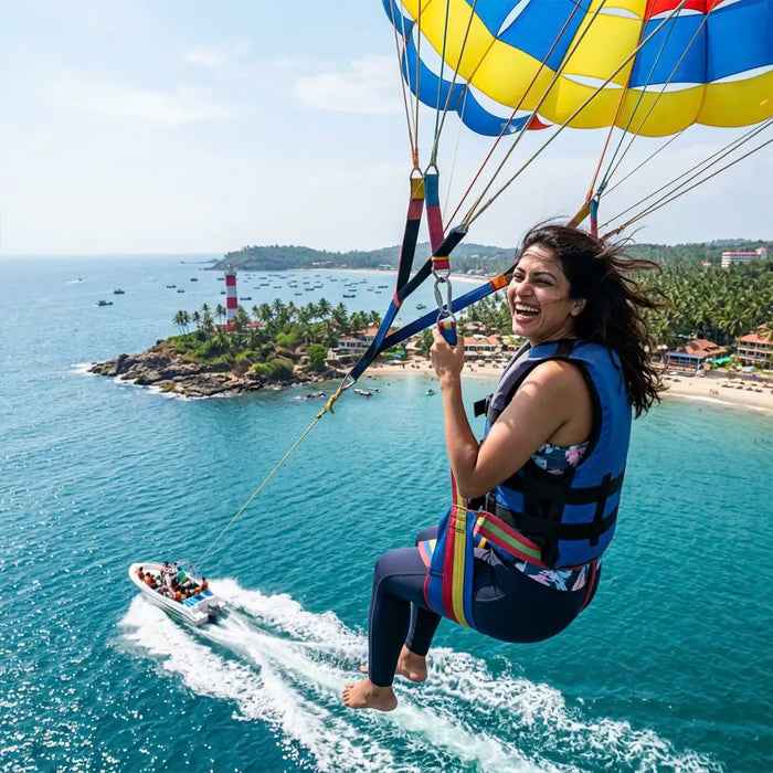 Thrilling Parasailing Experience in Kovalam by Bond Safari