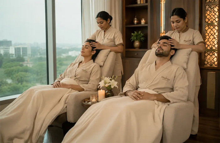 Tranquil One-Hour Couple Swedish Massage at Meghavi Wellness Spa - Novotel Chennai OMR