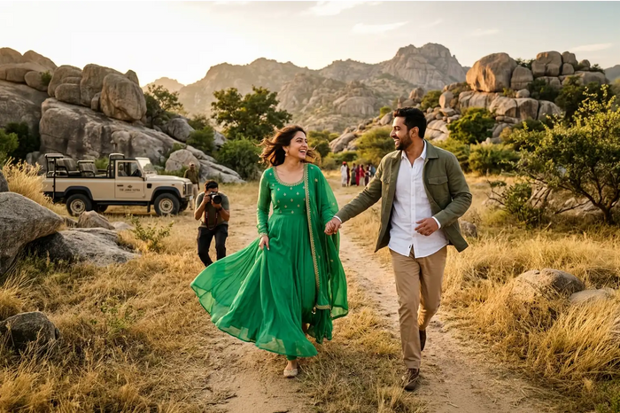 Ultimate Pre-Wedding Photoshoot at Jawai with The Jawai Yatra